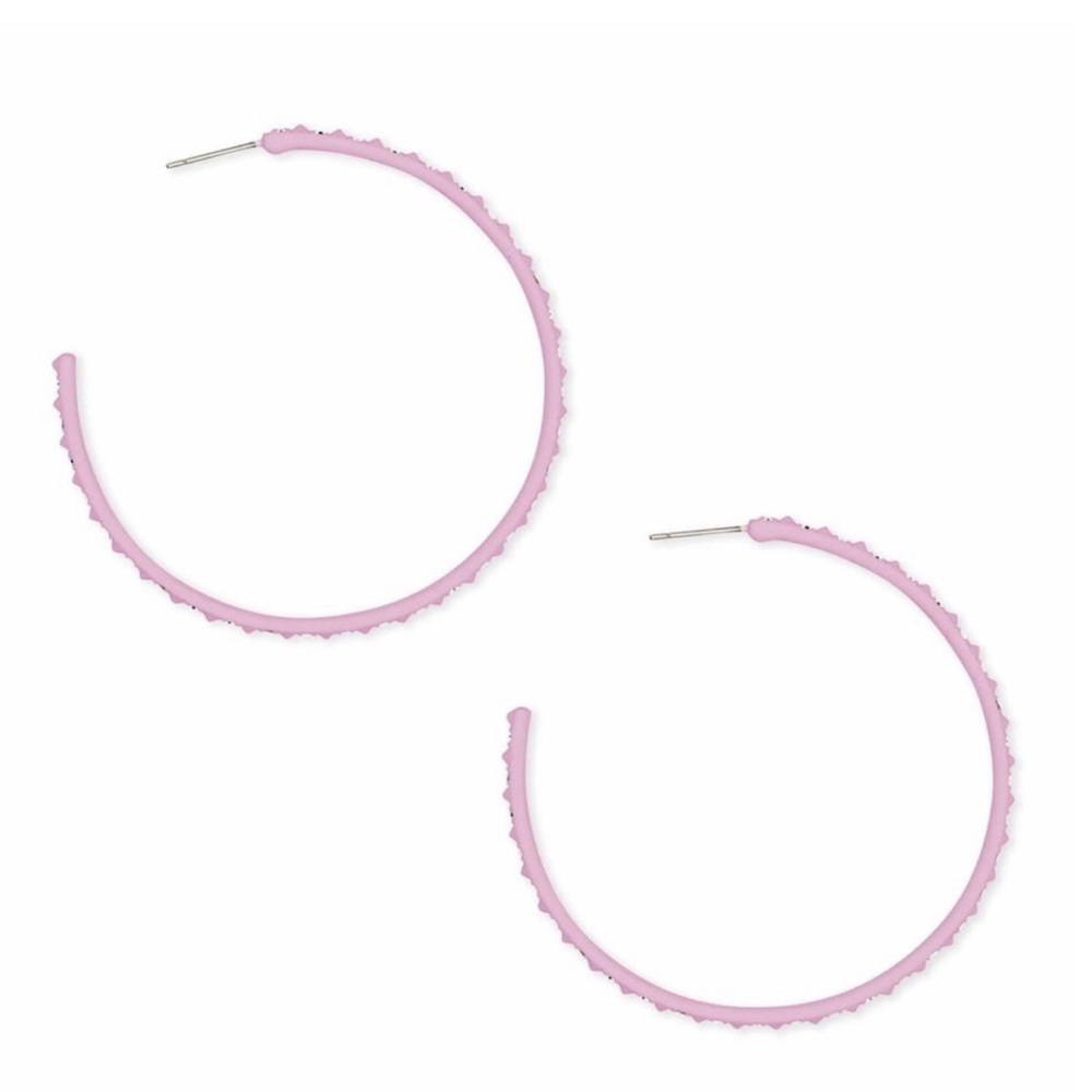 NWT KENDRA SCOTT Val Lilac Matte Earrings - Picture 4 of 6